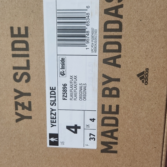 Yeezy slides- Flax (brand new) - Picture 5 of 6
